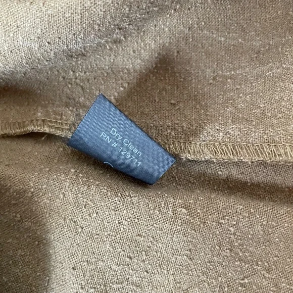 Jenni Kayne Riviera Slip Tank Dress, 100% Raw Silk Green / Brown, Boho Size XS - Picture 10 of 11